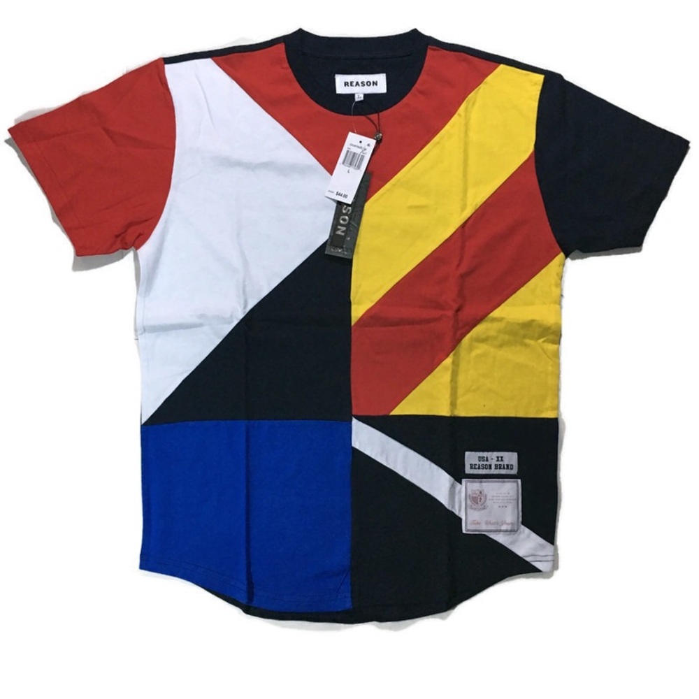 Men’s Color block t-shirt. Size Large.